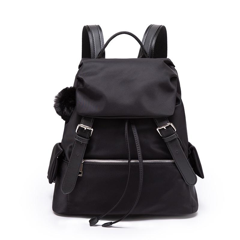HTB Women's Drawstring Backpack Large Capacity Nylon Waterproof Travel
