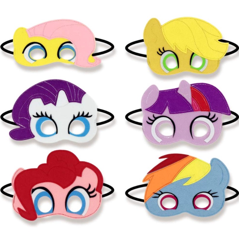 Cosplay My Little Pony Halloween Mask Felt Children Blindfold Cartoon 