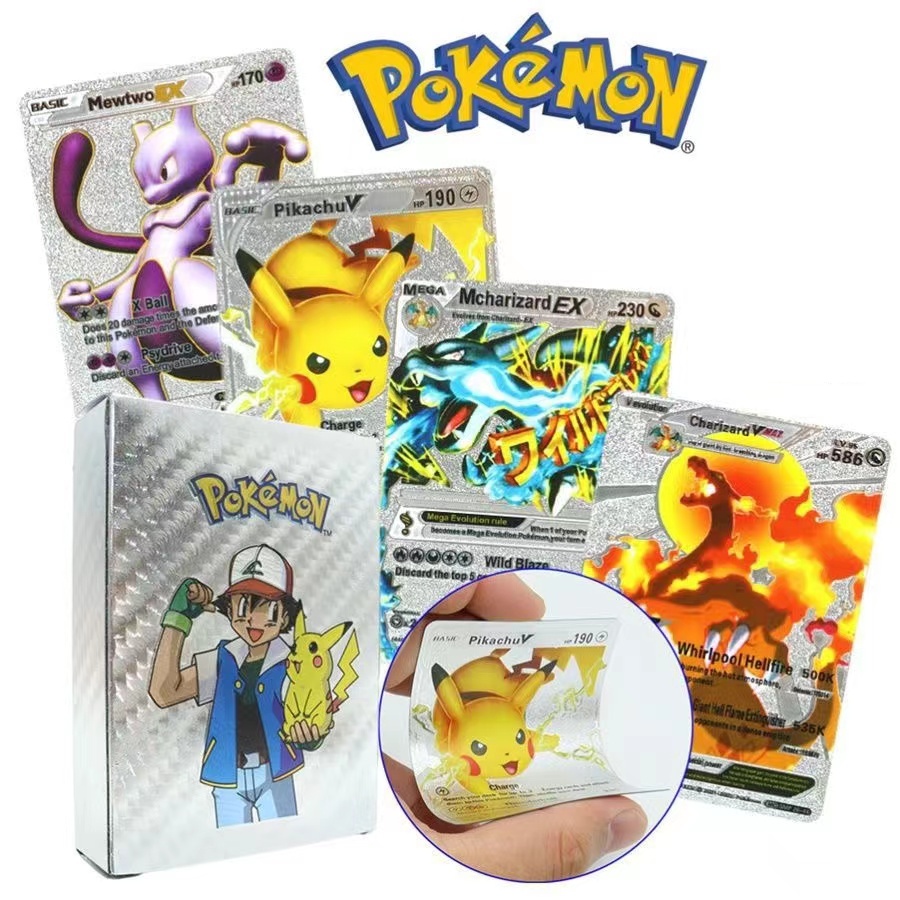 54/110 Pcs Pokemon Cards Metal Gold Vmax GX Energy Card Charizard Pikachu  Rare Collection Battle Trainer Card Child Toys | Shopee Malaysia