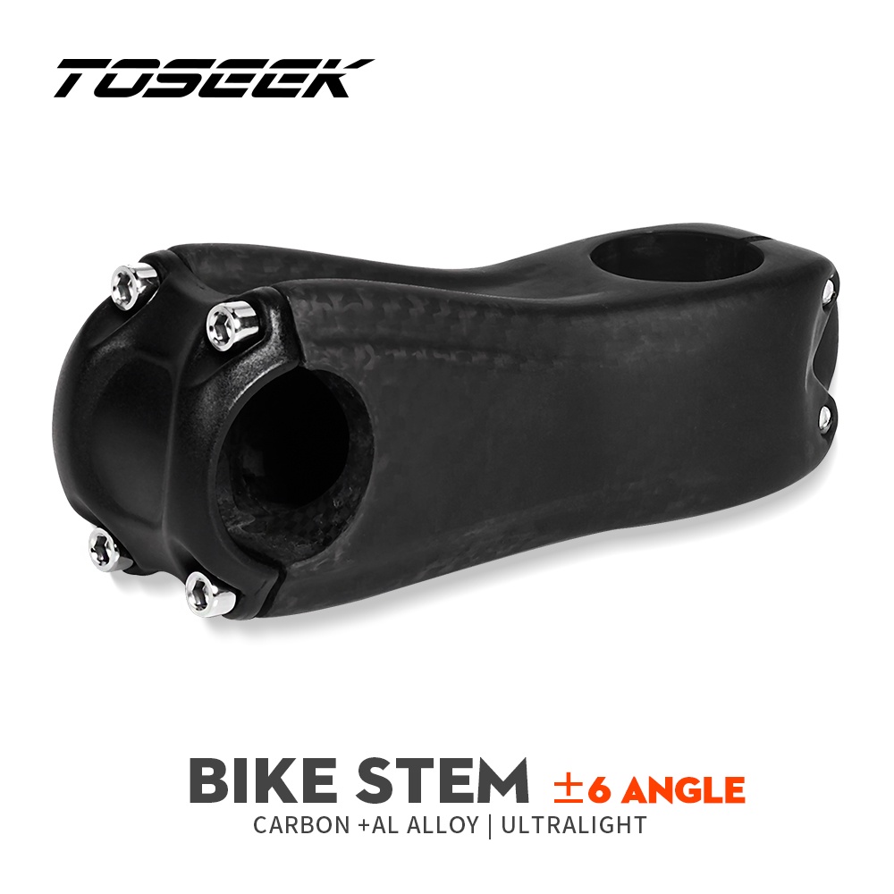 ECILY TOSEEK Bicycle Handlebar Stem Mountain Bike Stem 6 Degree Without