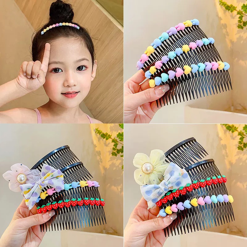 Children's Flower Hairpin Shattering Finishing Little Girl's Comb Does ...