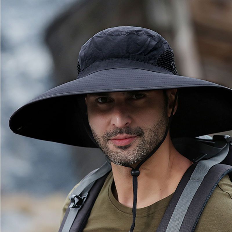 Big head circumference fisherman hat men's outdoor sun protection sun