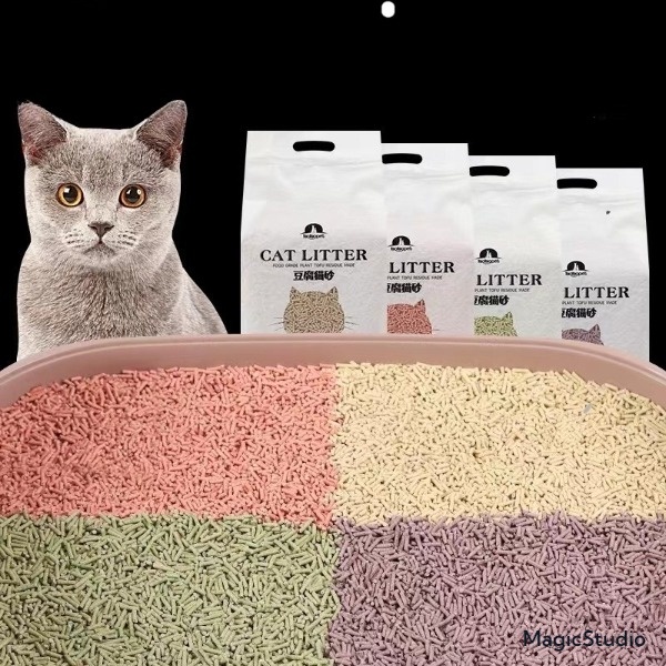 6L/1.6KG Premium Super Clumping Cat Litter Tofu Sand Pasir Kucing Wangi Tofu Litter Cat Toilet