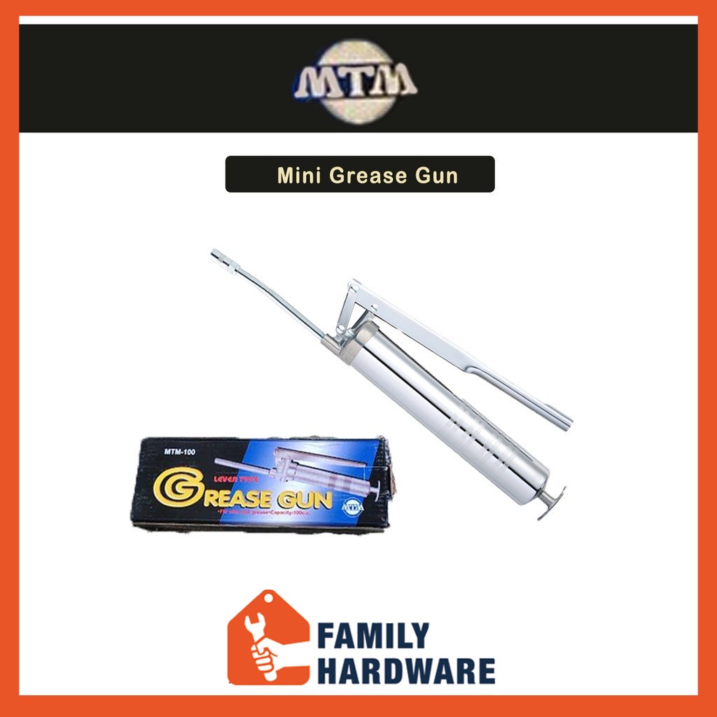 MTM GREASE GUN MINI 100CC MINI GREASE GUN MINI GREASE PUMP PISTOL GRIS