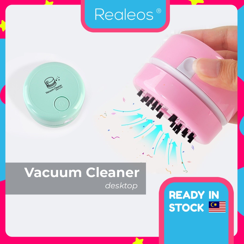 Realeos Desktop Vacuum Cleaner Mini Sweeper Handheld Cleaning Dust for ...