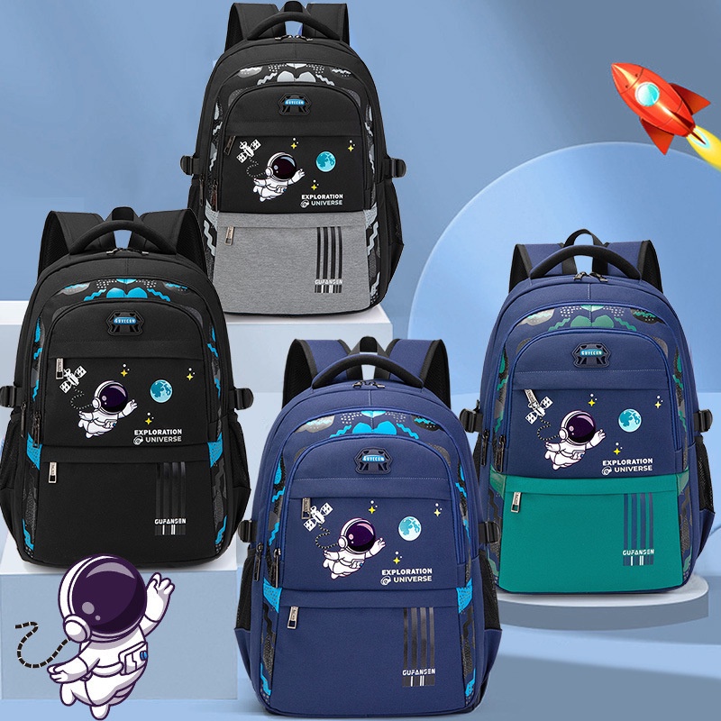 Kids Astronaut Backpack Children School Bags for Boys Orthopedic School ...