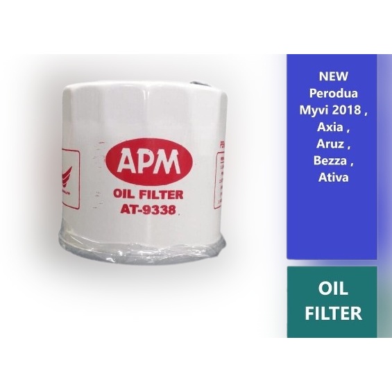 Original Apm Oil Filter Axia Aruz Bezza Ativa Myvi Alza Perodua Oil Filter