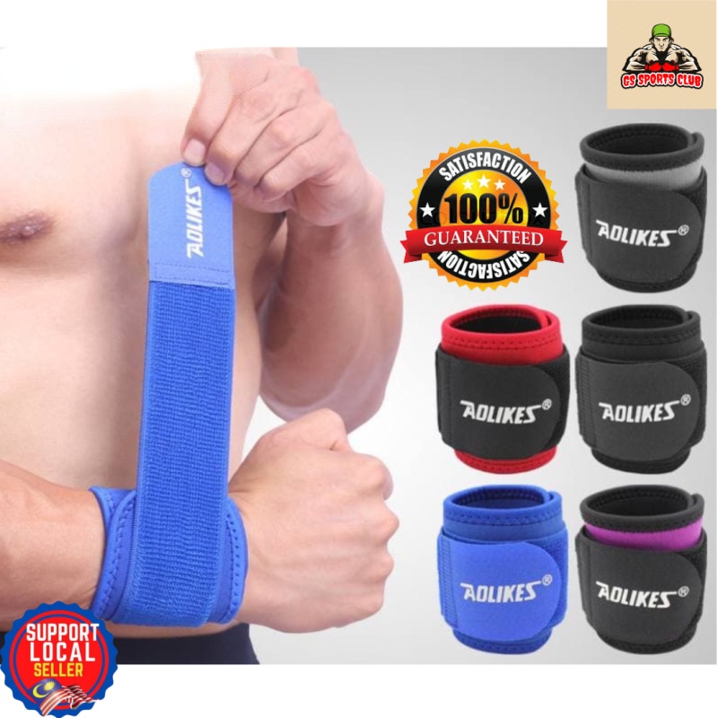 Wristband Hand Support Wrap Band Protect Sport Strap Pelindung ...