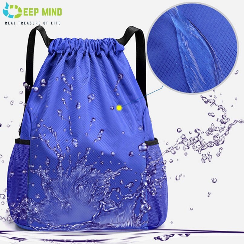 DM [GO TRAVEL] Drawstring Backpack Outdoor Double Shoulder Rucksack ...