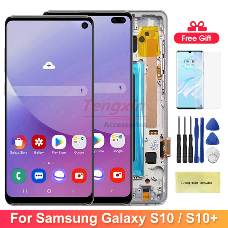 tft S10+ Screen Replacement, for Samsung Galaxy S10 Plus G975F Lcd ...