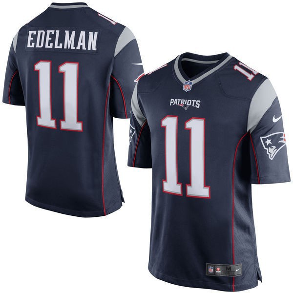 NIKE #11 JULIAN EDELMAN NEW ENGLAND PATRIOTS RED NFL FOOTBALL JERSEY WOMENS  2XL