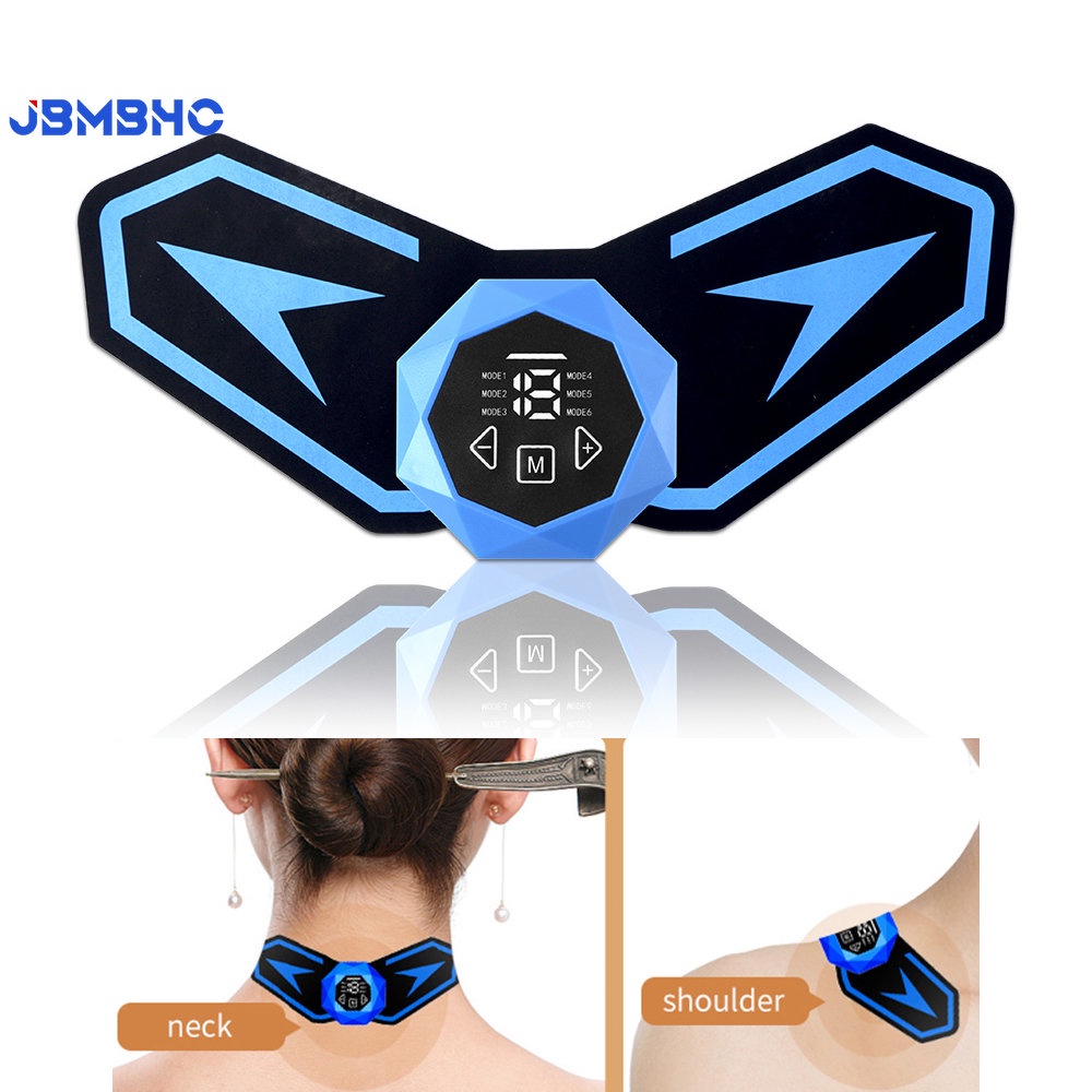 EMS Electric Neck Massager 6 Modes 15min Timing for Cervical Shoulder
