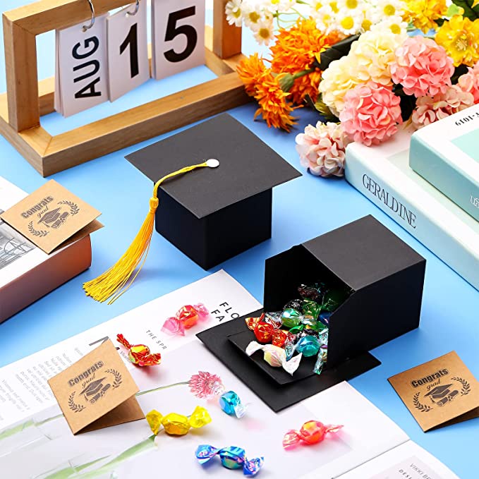 5/10pcs Doctor Hat Cap Candy Box Graduation Celebration Party ...