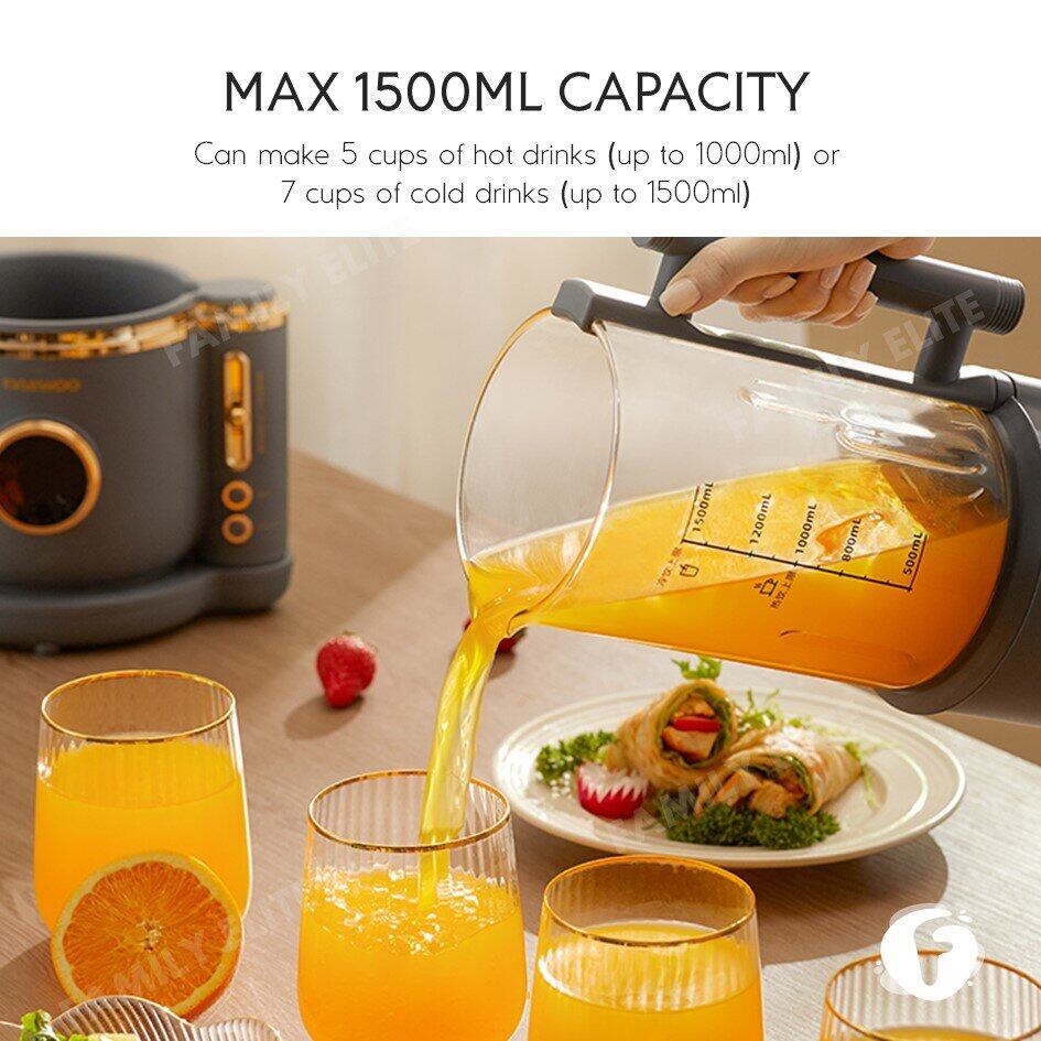 DAEWOO Quiet Food Processor Soymilk Machine Automatic Juicer Blender ...