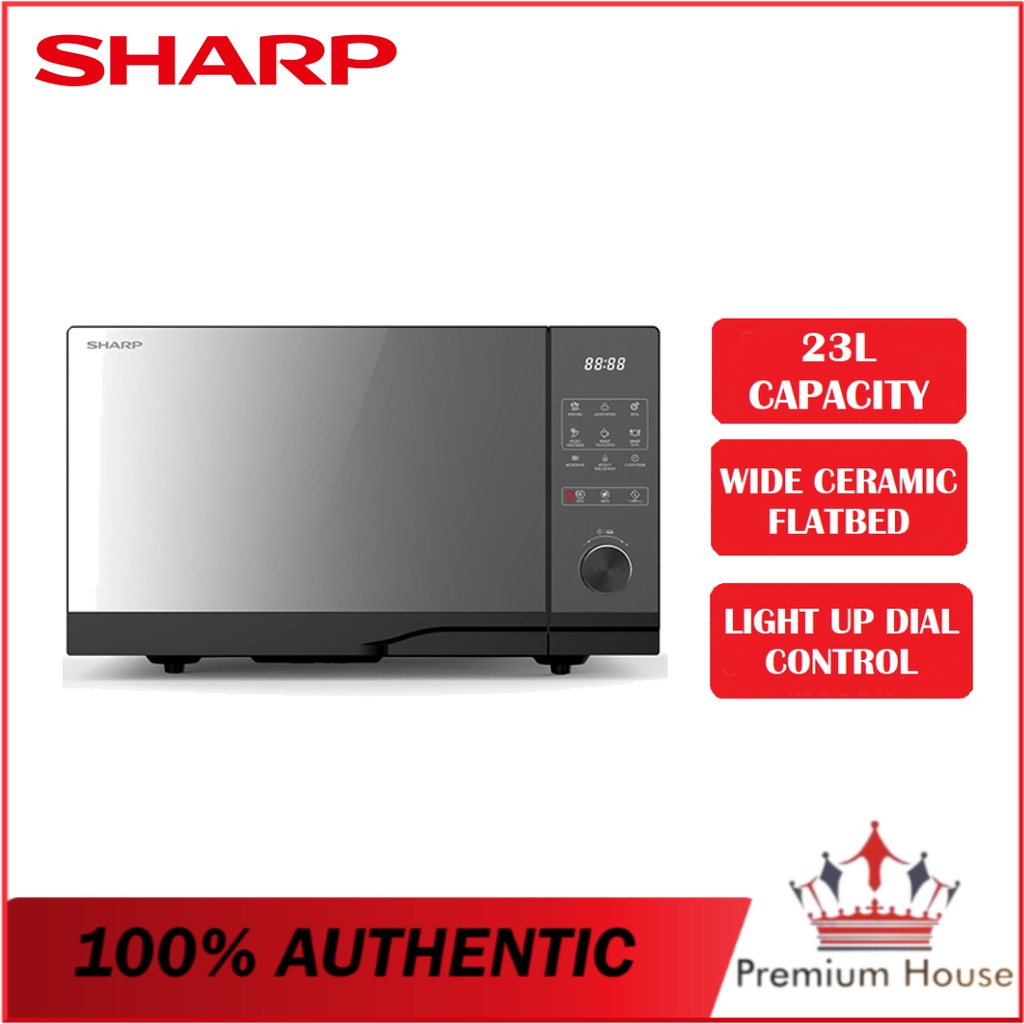 Sharp Mechanical Dial Flatbed Microwave Oven (23L) R2321FGK Shopee