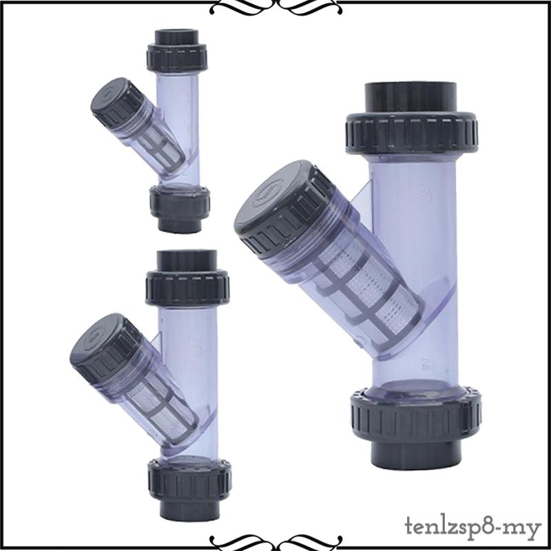 [Tenlzsp8] Industrial Plumbing Y Strainers Clear PVC Sediment Y