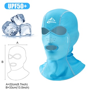 Summer Cycling Balaclava Breathable Ice Silk Fishing Facekini Outdoor  Sports Face Mask Neck Protect Sunscreen Headwear Women Men