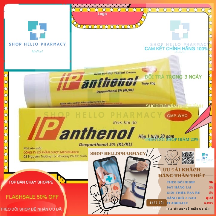 Panthenol 5% Burns, Sunburn Cream (Tube 20g) | Shopee Malaysia