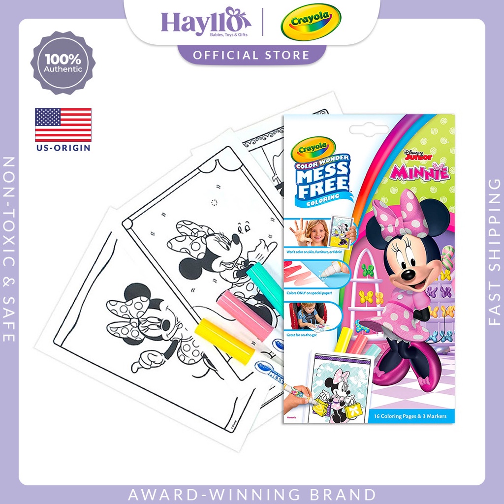Crayola Color Wonder Mess-Free Coloring Mini Set - Minnie Disney Junior ...