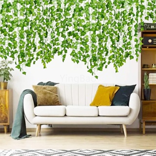 2m Artificial Green Eucalyptus Garland Leaves Vine With Rose Flowers Wall Hanging  Plants Ivy Wreath Decor For Home Wedding