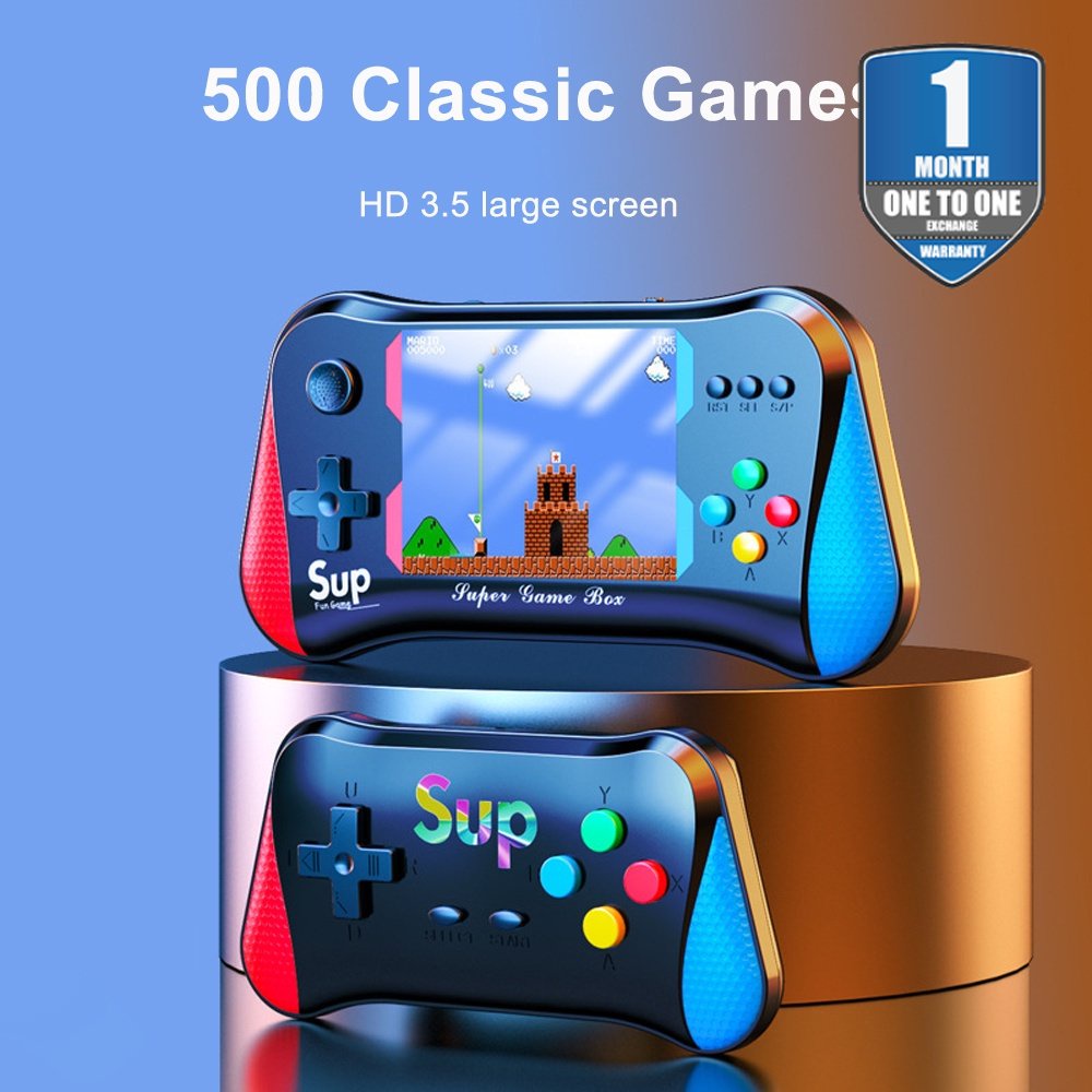500 Games X7M Game Console Portable Handheld Game Players 3.5inch High