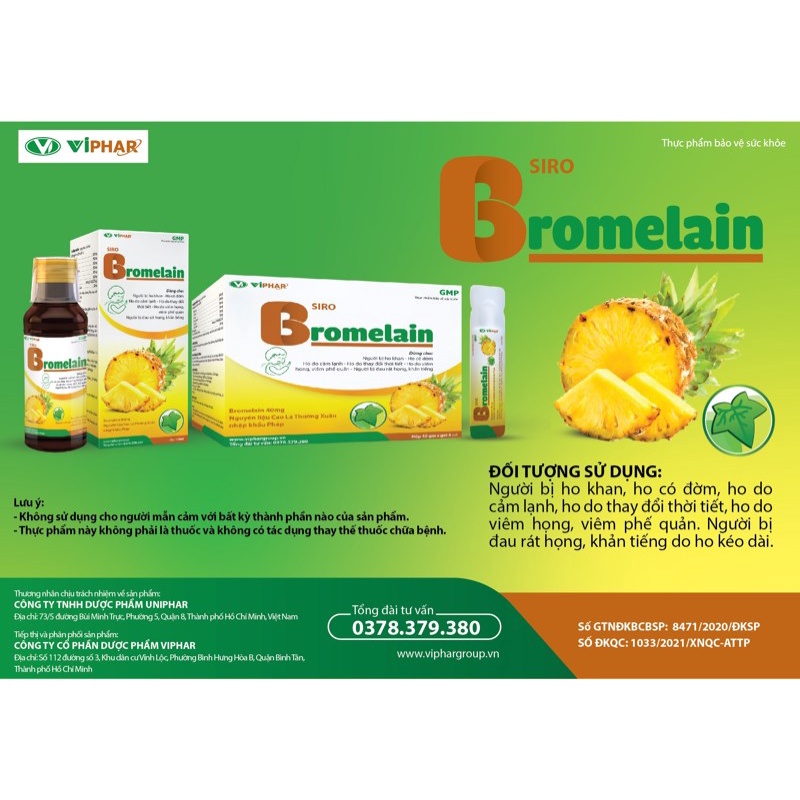 Bromelain Pineapple Syrup Supports Cough Relief and Reduces Phlegm Bag ...