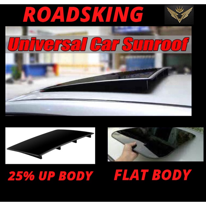 CAR SUN TOP ROOF SUNROOF SUN ROOF UNIVERSAL ABS MATERIAL PIANO BLACK ...