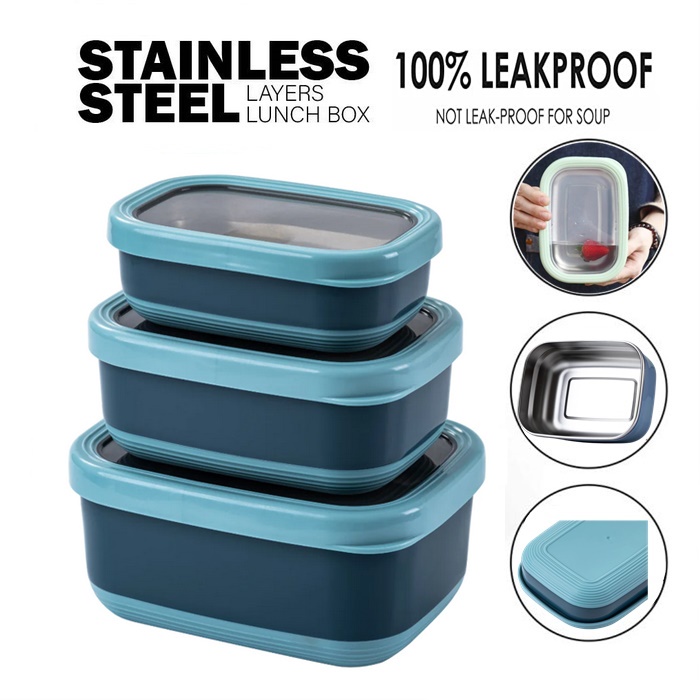 Tedemei 特得美 Stainless Steel Portable Lunch Box Camping Picnic Food ...