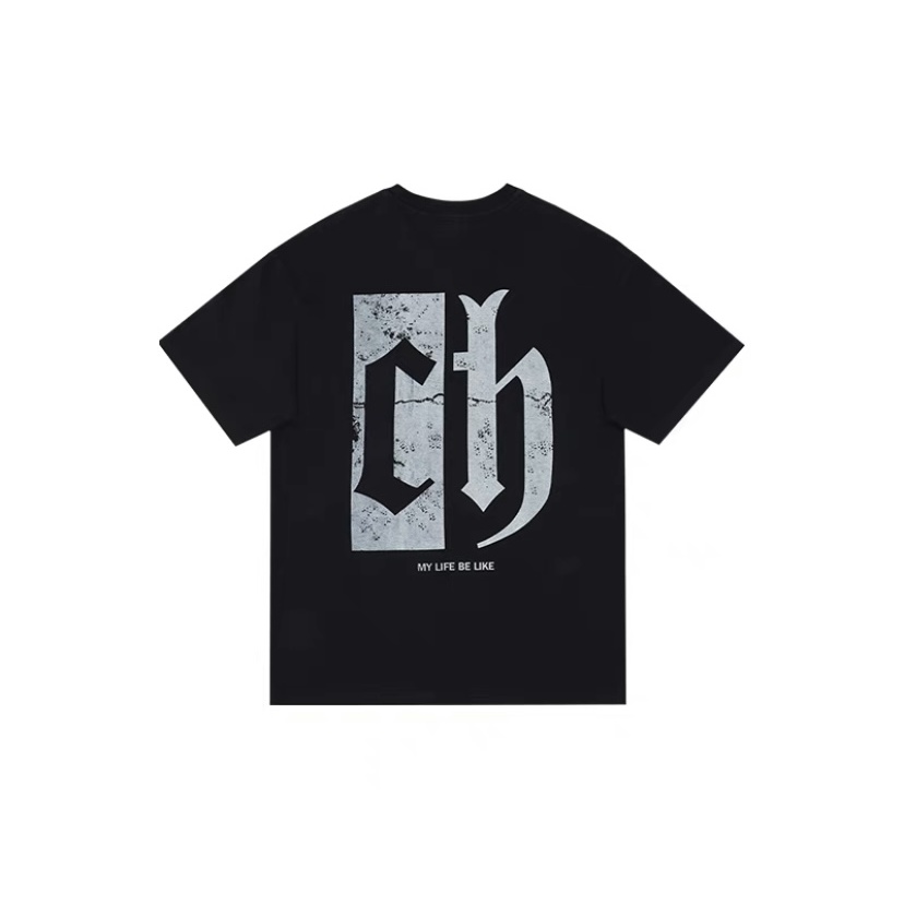 Chinism Back Printed 'CH' Tee (Black) | Shopee Malaysia