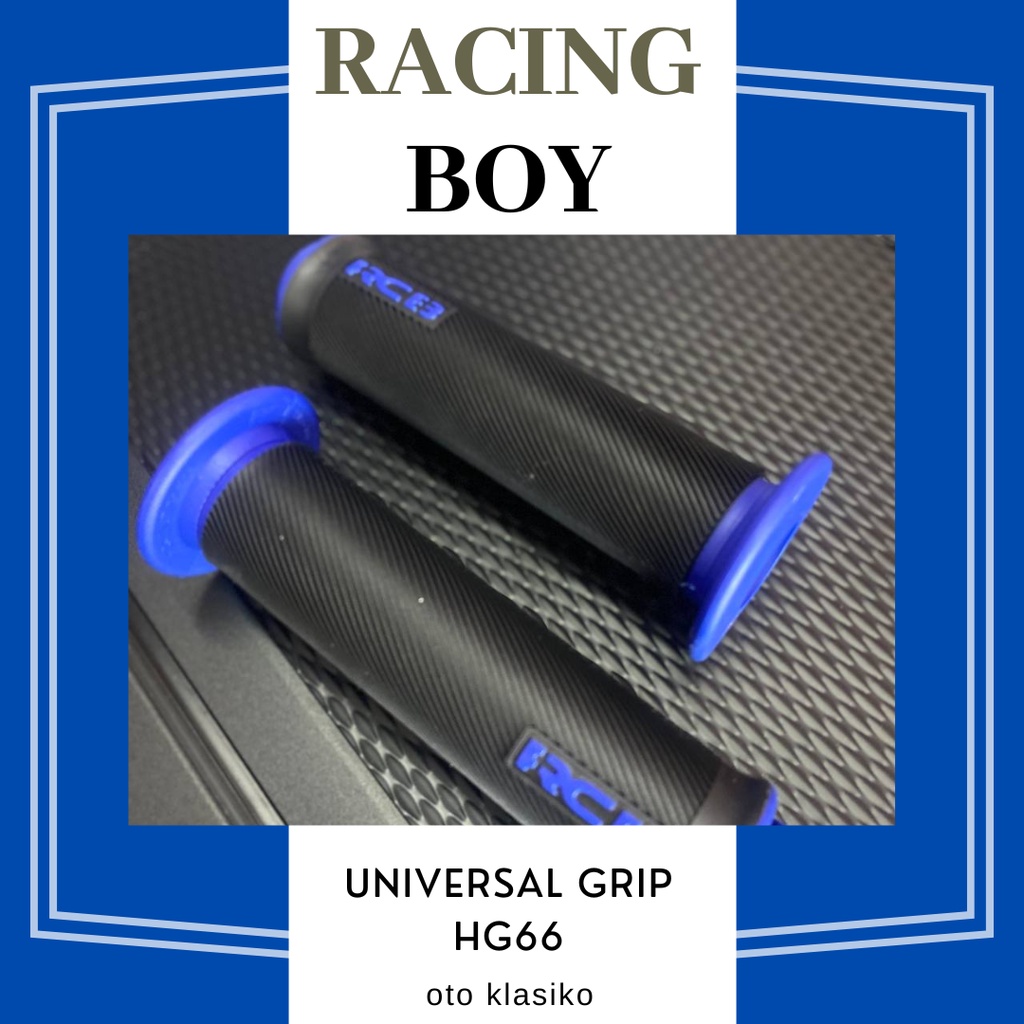 RACING BOY UNIVERSAL HANDLE GRIP FOR MOTORCYCLES RHG66 BLUE oto klasiko ...