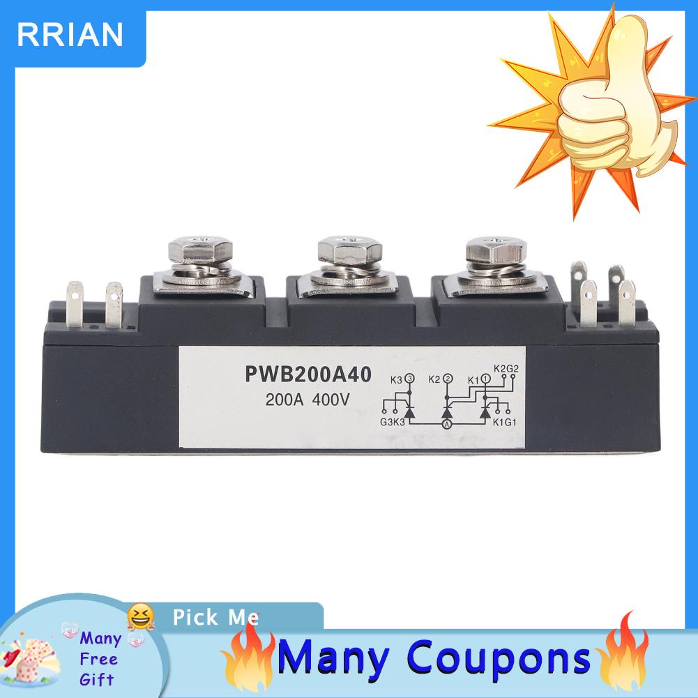 Rrianfo Power Thyristor Module 400V Fast Heat Dissipation Rectifier