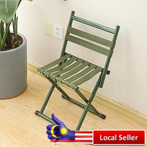 KM Portable Foldable Camping Chair 100KG Beach Fishing Chair KLipat  Berkhemah Pantai Kerusi Memancing
