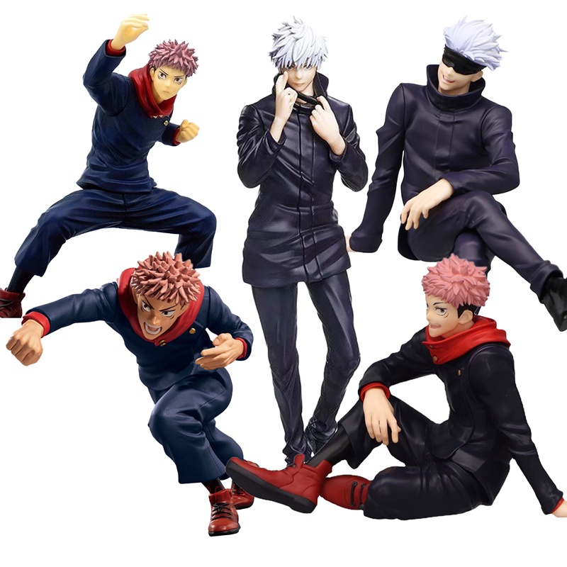 10CM Figure Anime Jujutsu Kaisen Gojo Satoru Sitting Pressed Noodles ...