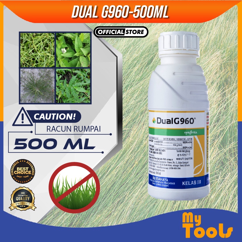 Mytools 500ml Syngenta Dual G960 Herbicide S Metolachlor / Racun Rumpai ...