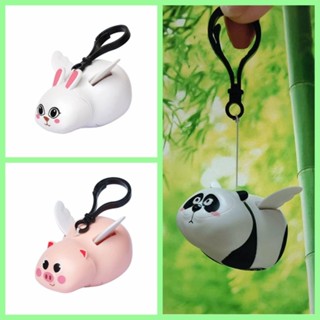 QUINTON Cute Flying Rabbit Panda, With Wings Pull Cord Panda Flying Pig ...