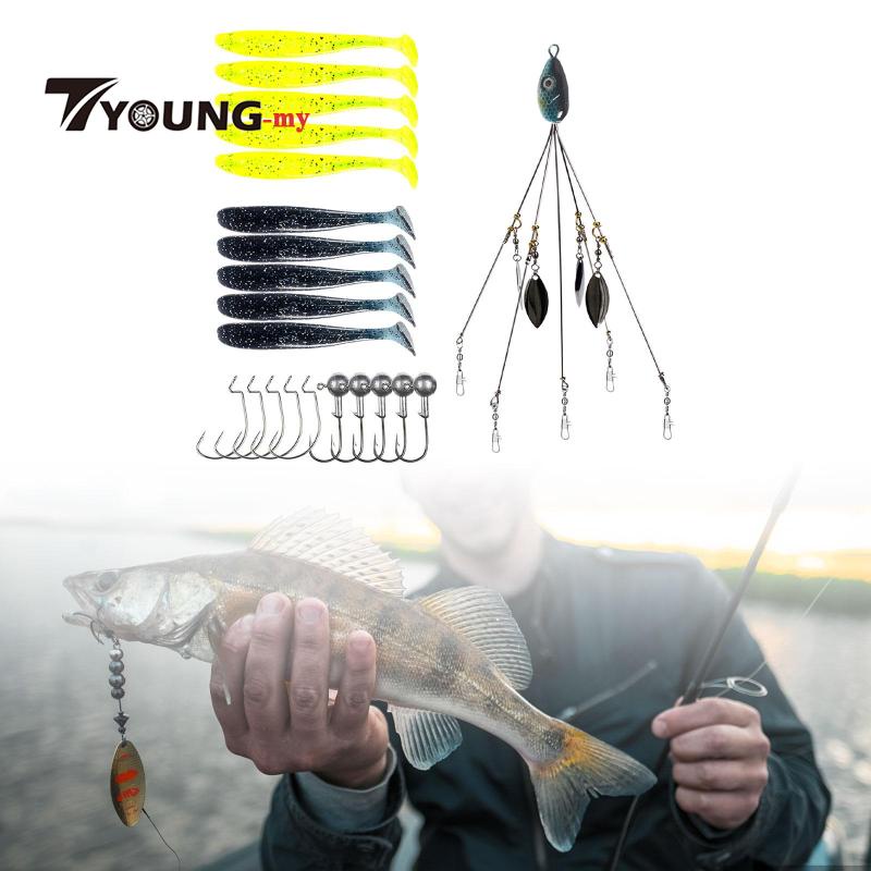 [ Umbrella Rig for Striper Bass for Pickerel Walleye Crappie | Shopee ...