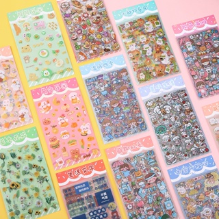 1 Roll Stationery Stickers Washi Paper Self-adhesive Long Tape Cartoon Girl  Cute Decals DIY Decoration Various Journal Scrapbook Handbook Girl Decals