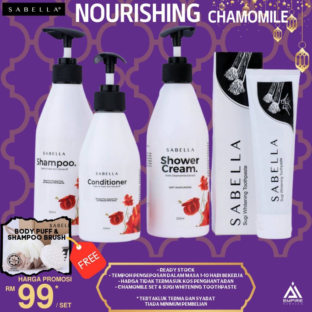 Nourishing Chamomile Set Sabella Beauty Set Mandian Shampoo
