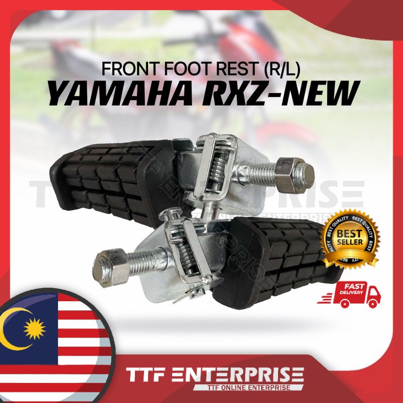 YAMAHA RXZ-NEW FRONT FOOT REST (R/L) RXZ NEW FOOTREST DEPAN CATALYZER ...