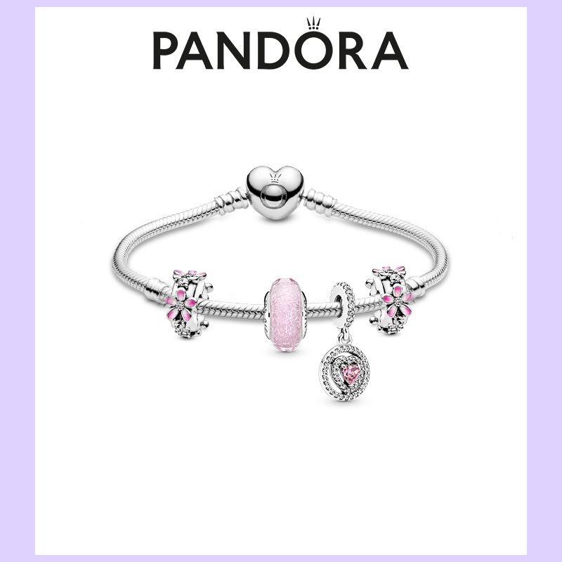 Pandora Pandora Peach Do you like bracelet set temperament 925 silver birthday gift for your girlfriend
