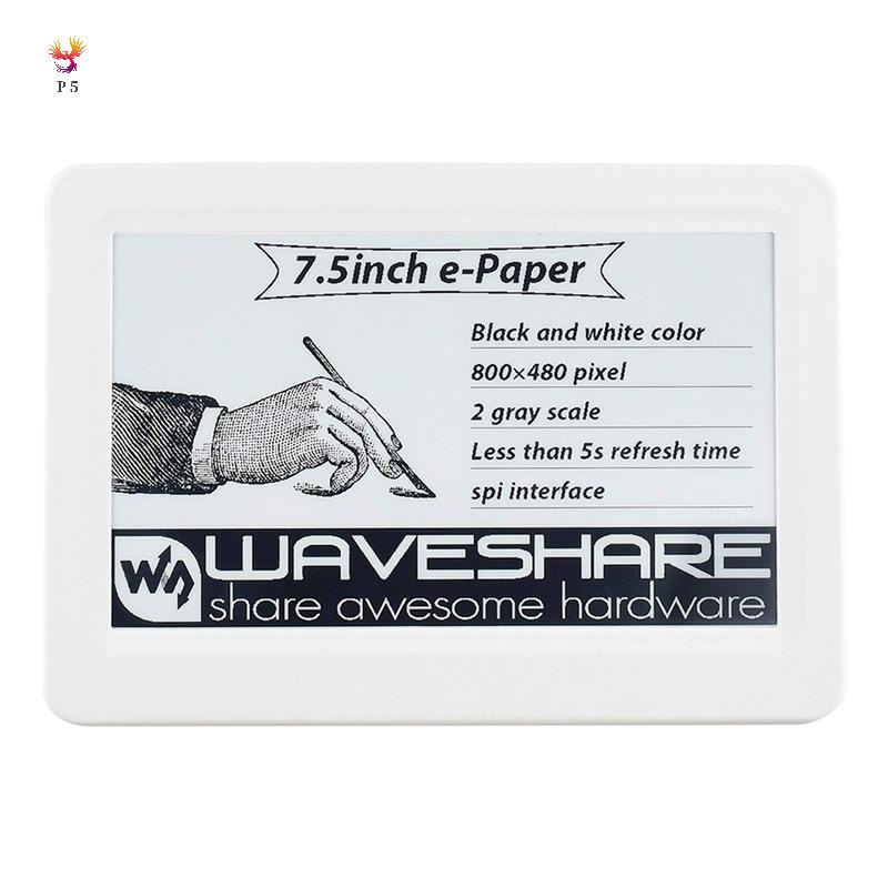 Waveshare 7 5 inch 800x480 nfc powered wireless e paper epaper e ink e