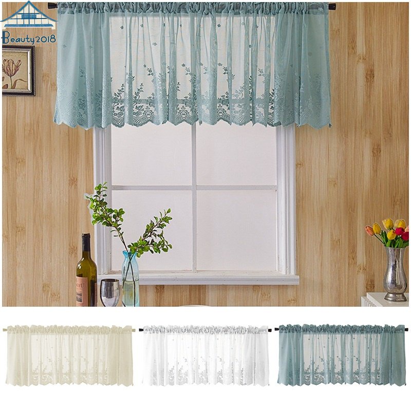 Langsir Lace Short Curtain Curtain Kitchen Sink Cupboard Shelf