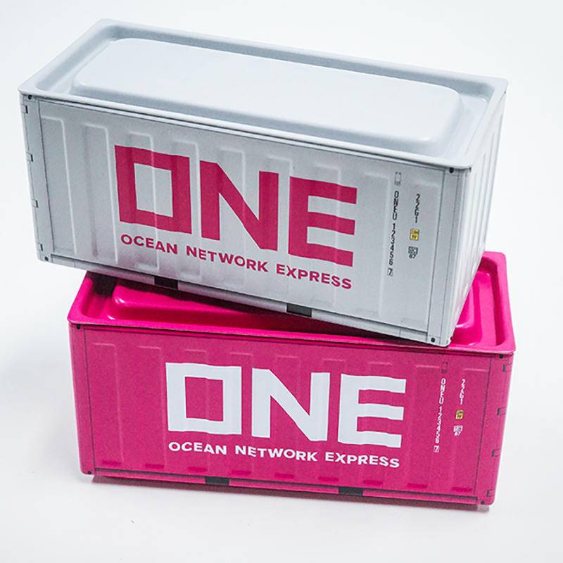 Container Model Storage Box Mini Container Model Tin Mini Port Freight ...