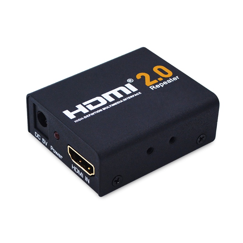 HDMI 2.0 Repeater Support 4K@60Hz 2K 3D Signal Extender Booster Adapter ...