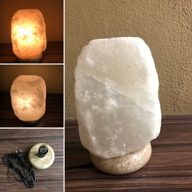 Lampu Garam Bukit Putih Crystal White Himalayan Salt Lamp 3 4kg Shopee Malaysia