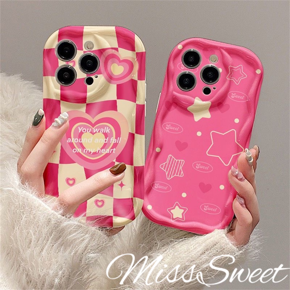 Compatible For Iphone 14 13 12 11 Pro Max X Xr Xs Max 8 7 6 6s Plus Se 2020 Fashion Pink Love 3d 2731