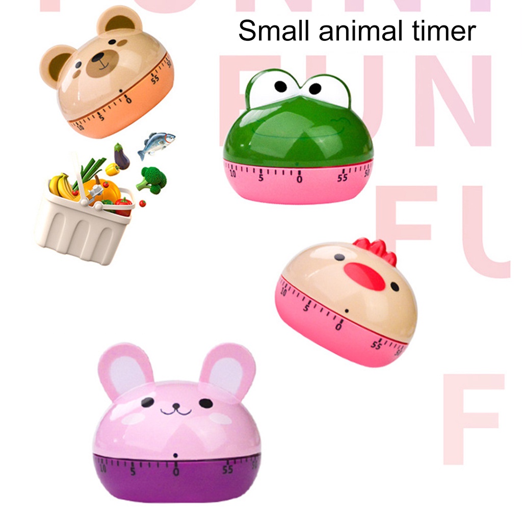 AGY Funny Timer Creative-Cute Animal Mechanical Timer 60Minutes Kitchen ...