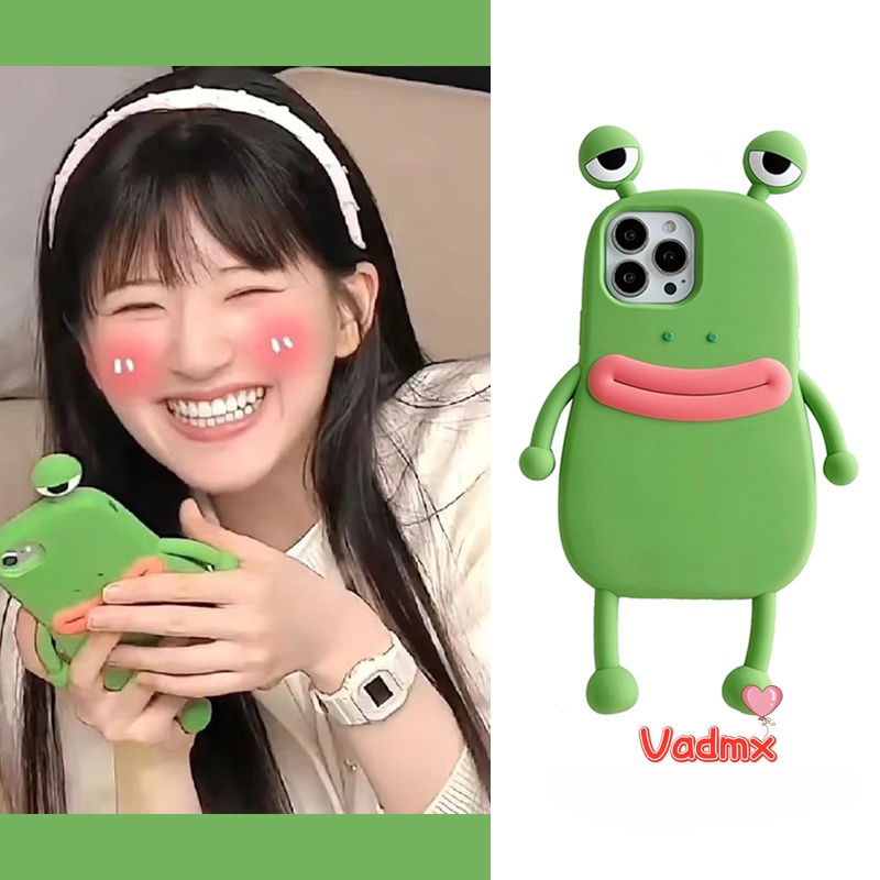 Funny Frog Phone Case For iPhone 15 14 13 12 11 Pro Max 14 Plus X