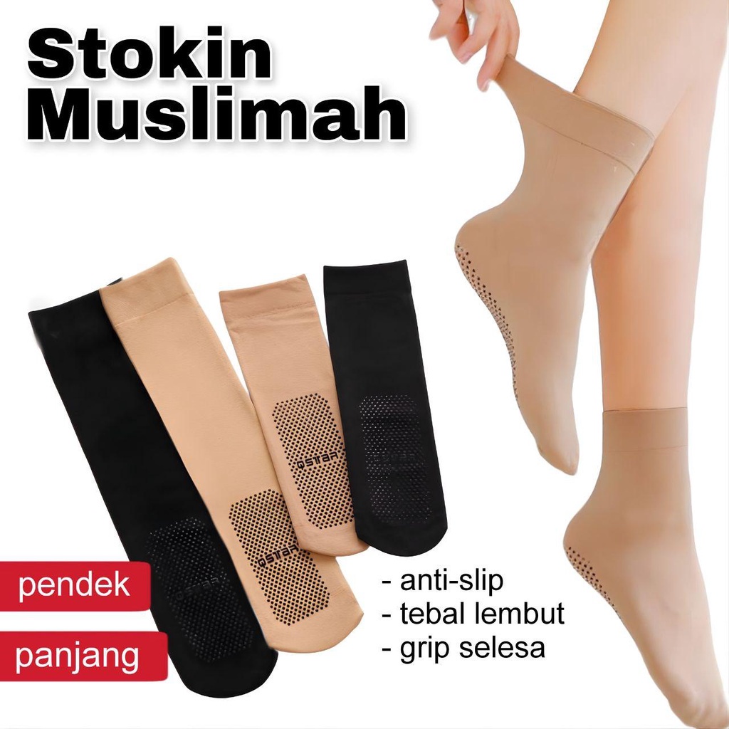 LS2095 Stokin Muslimah Anti-Slip High Quality | Shopee Malaysia