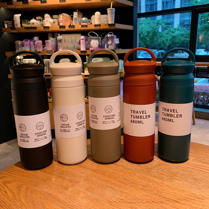 Portable 350ml 480ml Stainless Steel 304 Thermal Mug Leak-Proof Tumbler ...
